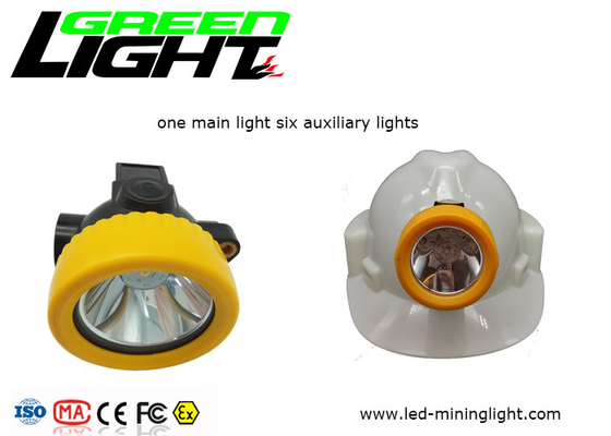 la prenda impermeable de la lámpara de casquillo de los mineros llevados de 0.74W 230mA 4000lux IP67 llevó la lámpara de casquillo minera