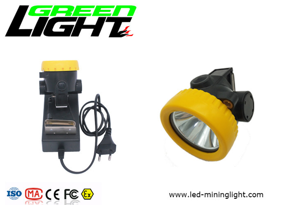 la prenda impermeable de la lámpara de casquillo de los mineros llevados de 0.74W 230mA 4000lux IP67 llevó la lámpara de casquillo minera