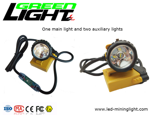Lámpara de casquillo atada de los mineros de la luz 25000lux 240lum 10.4Ah del cable que destella GLC12-A