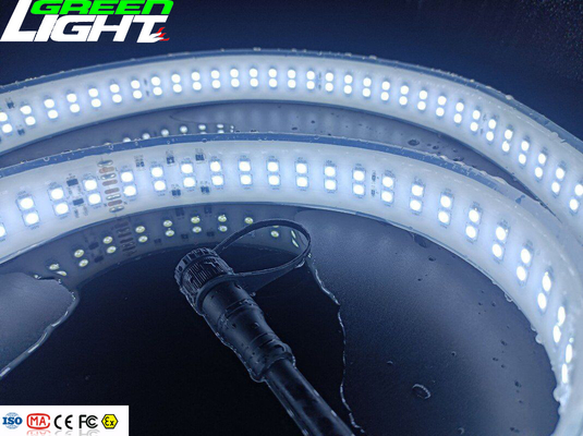 Flujo 	las luces de tira antiexplosivas llevadas flexibles de las luces de tira de 2362lum SMD5050 230VAC impermeabilizan luces de tira IP68