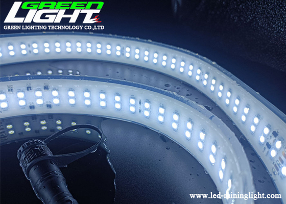 Fila doble de tira de SMD2835 AC110V LED de las luces del silicón blanco de neón del color