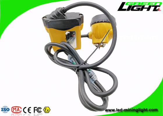 lámpara de casquillo de los mineros de 850mA 10.4Ah LED 25000 Lux With Cable Flash Light