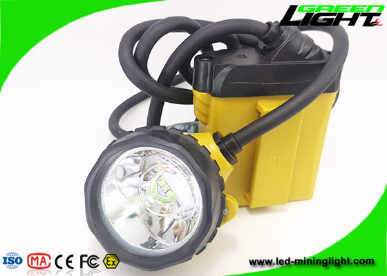 luz atada recargable 10.4Ah del casquillo de los mineros 348lum con la advertencia de la energía baja