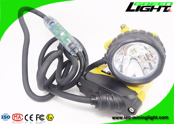 luz atada recargable 10.4Ah del casquillo de los mineros 348lum con la advertencia de la energía baja