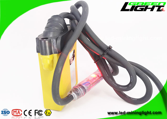 luz atada recargable 10.4Ah del casquillo de los mineros 348lum con la advertencia de la energía baja