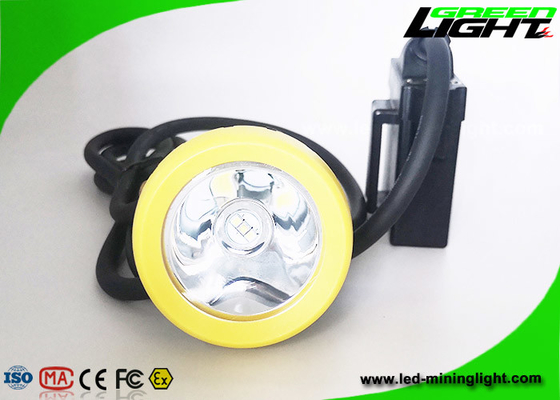 lámpara de casquillo minera atada de la lámpara de casquillo de los mineros de carbón de 10000lux 450mA 7.8Ah