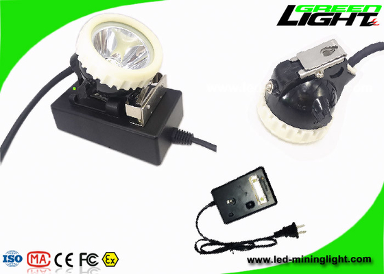 Lámpara de mina llevada atada recargable de la luz 1.11W del casco de mineros de 450mA 216lum