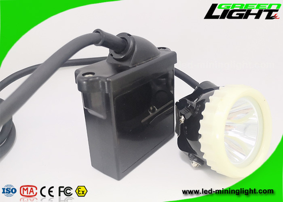 Lámpara de mina llevada atada recargable de la luz 1.11W del casco de mineros de 450mA 216lum