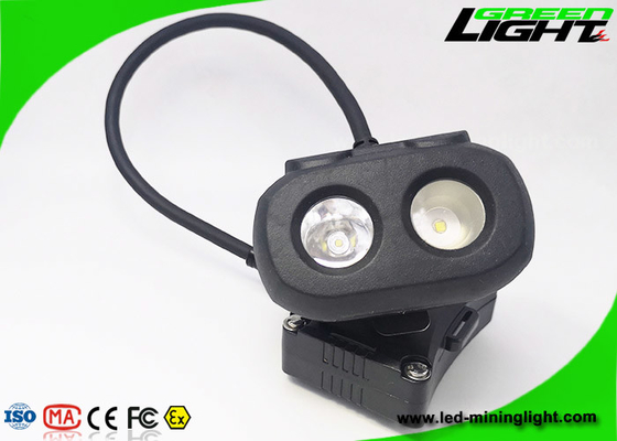 carga por USB 10.4Ah del haz dual de la lámpara de casquillo de los mineros de la pantalla LED de 334lum OLED
