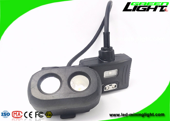 carga por USB 10.4Ah del haz dual de la lámpara de casquillo de los mineros de la pantalla LED de 334lum OLED