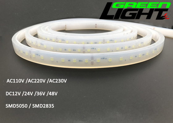 24V 2362lum SMD2835 llevó las luces de tira impermeables 230VAC para las minas subterráneas