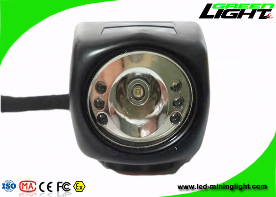 Minero de pantalla digital a prueba de agua Lámpara de tapa inalámbrica Botón de silicona de 4000 lux con cuerda de seguridad ABS PC