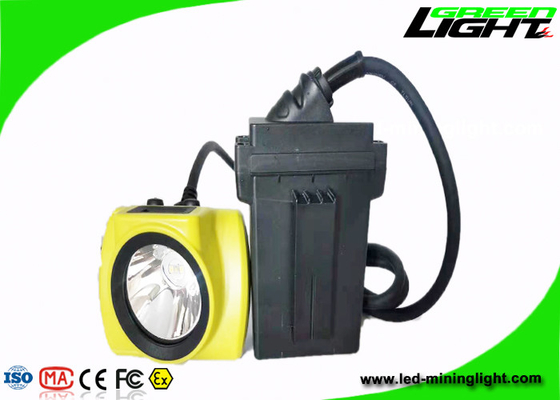 El casco de minería con cable de 18 horas de largo tiempo enciende 25000lux IP68 a prueba de agua 530lum 13.6Ah recargable mejor faro de minería