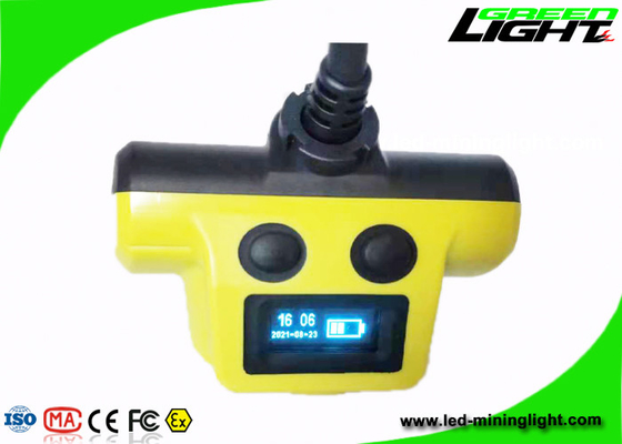 El casco de minería con cable de 18 horas de largo tiempo enciende 25000lux IP68 a prueba de agua 530lum 13.6Ah recargable mejor faro de minería