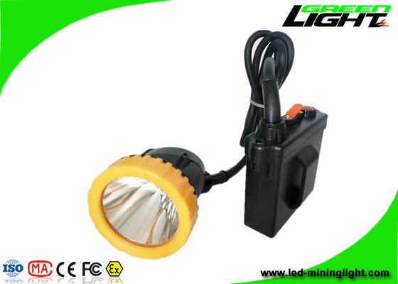 el casco de la explotación minera de 1000mA 3.7W enciende el ABS 50000Lux atado