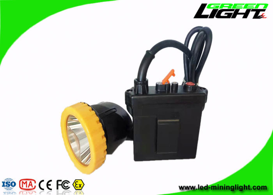 el casco de la explotación minera de 1000mA 3.7W enciende el ABS 50000Lux atado