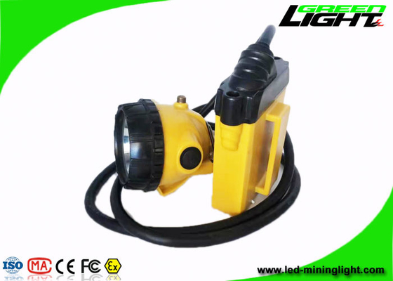 10.4Ah 25000 Lux Led Safety Cap Lamp SOS GL12-A a prueba de explosiones con el cable