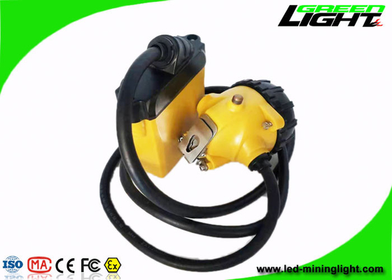 10.4Ah 25000 Lux Led Safety Cap Lamp SOS GL12-A a prueba de explosiones con el cable