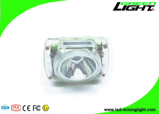 La minería llevada sin cuerda transparente de 13000 Lux enciende el Cree impermeable IP68 llevado con el faro del minero de la pantalla OLED