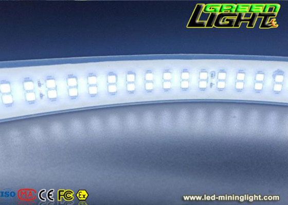 el silicón 2230lum/m llevó el color blanco de la fila doble DC36V/AC110V/220V SMD5050 30W/M de la luz de tira