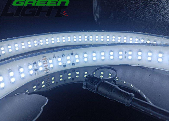 Tira de luces LED flexibles AC110V 35W SMD2835 280LEDs tira Led impermeable de doble fila para túnel subterráneo mina al aire libre