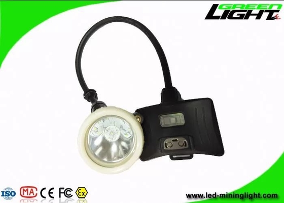 Luz de casco de minería con cable, 10000 Lux, recargable, para mineros, batería de iones de litio de 5200mAh con luz de advertencia trasera