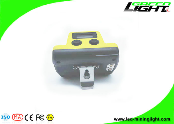 Pantalla OLED 18000 Lux LED Mining Cap Lights A prueba de explosiones 6.8Ah Linterna recargable inalámbrica para mineros