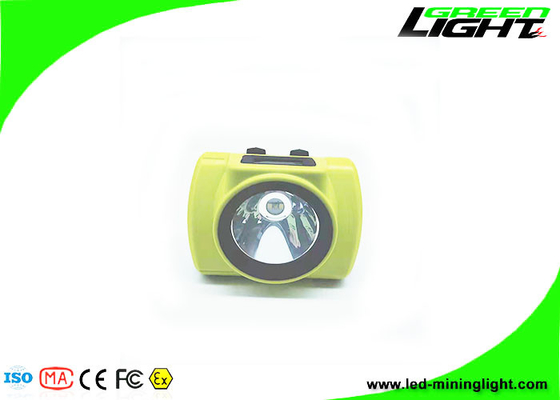 Pantalla OLED 18000 Lux LED Mining Cap Lights A prueba de explosiones 6.8Ah Linterna recargable inalámbrica para mineros
