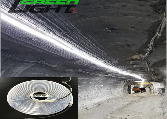 Tira de luces LED de alto brillo multicolor resistente al agua 36 voltios SMD5050 blanco frío para túnel de minería al aire libre