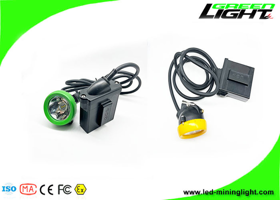 10000 Lux 18 horas 7800 mAh LED Miners Cap lámpara con cable con función de advertencia de menor potencia
