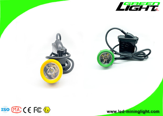 10000 Lux 18 horas 7800 mAh LED Miners Cap lámpara con cable con función de advertencia de menor potencia
