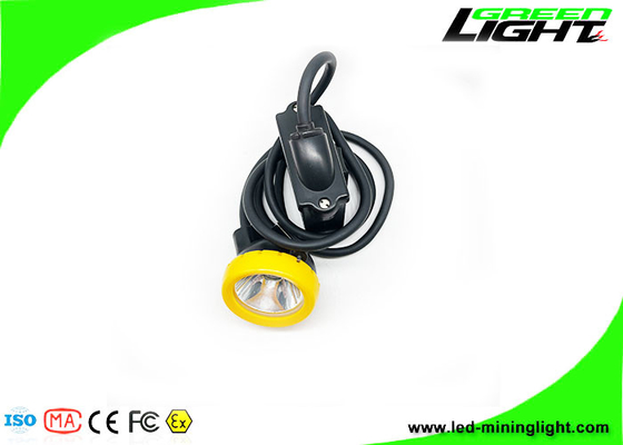 Anti explosivo 12000lux Led Miner Cap Lamp botón de silicona con cable Cap Lamp Color Logo personalizado 18 horas de tiempo de trabajo