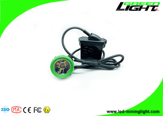 Anti explosivo 12000lux Led Miner Cap Lamp botón de silicona con cable Cap Lamp Color Logo personalizado 18 horas de tiempo de trabajo