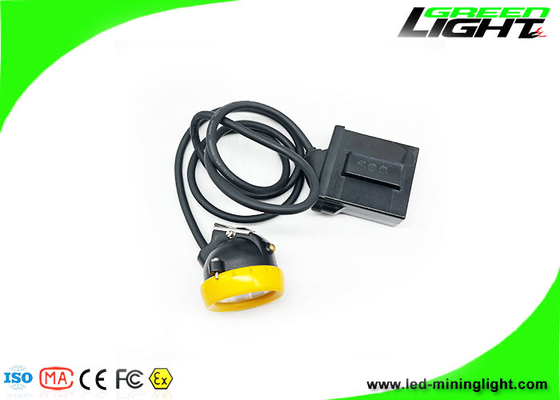 Anti explosivo 12000lux Led Miner Cap Lamp botón de silicona con cable Cap Lamp Color Logo personalizado 18 horas de tiempo de trabajo