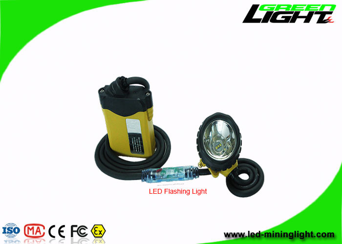 PC minera atada 25000Lux 348lum del ABS de la luz del casquillo 10.4Ah con la luz que destella llevada SOS