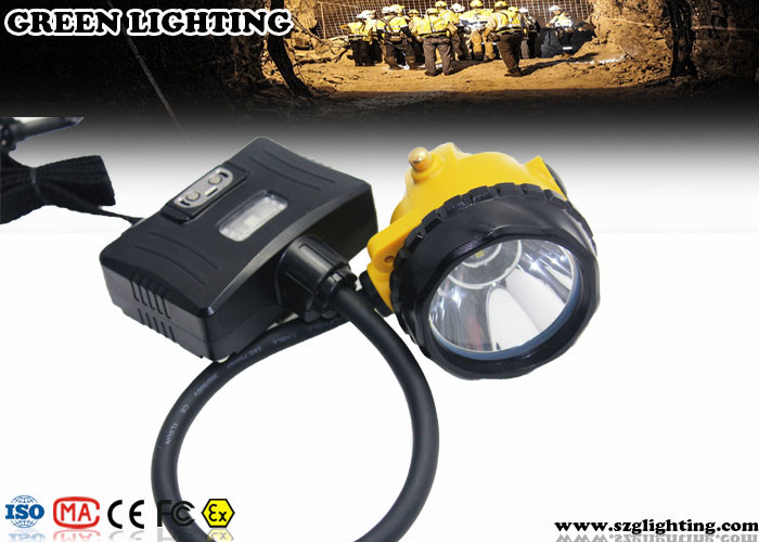 Lámpara de mineros llevados semi atada con el piloto posterior, minero Headlight de 6.8Ah 3.7V