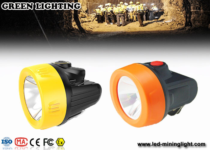 2.8Ah faro de los mineros de la batería de ión de litio IP68 LED para los cascos con el gancho de acero movible