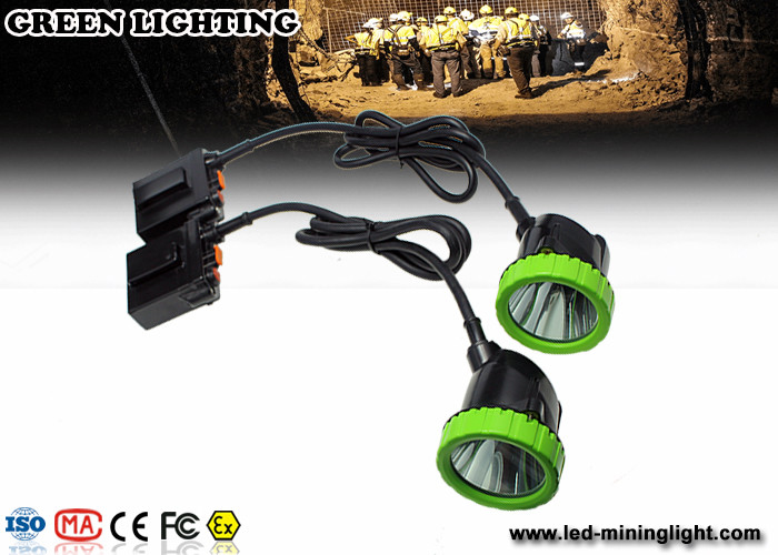 Las luces mineras recargables del casquillo, luces del casco de la explotación minera del LED con el CE, ATEX, EXIBII MI aprobaron