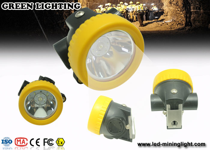 Material de la PC pequeño todo en un minero de carbón Hard Hat Light con el batería li-ion