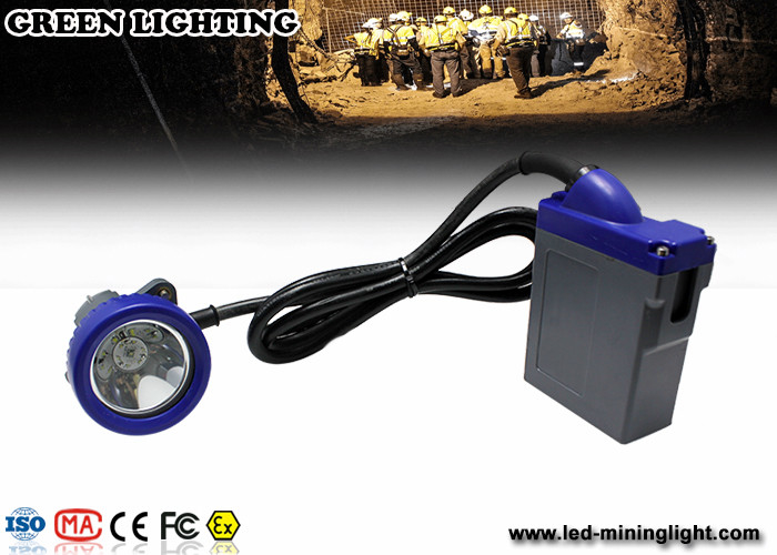 luz fuerte de la explotación minera de 4000lux LED, faro de la explotación minera de la emergencia con 6.6Ah 3.7V Li Ion Battery