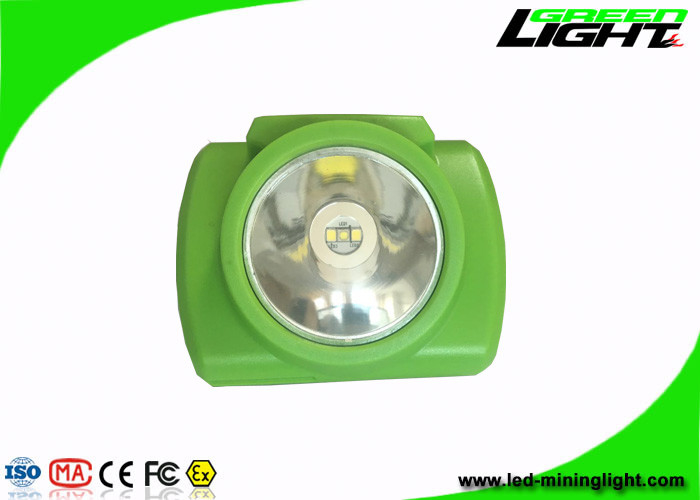verde 3.7V sin cuerda de la lámpara de casquillo de los mineros del brillo 13000lux con la PC Shell
