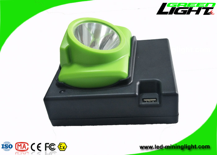 Resistente de agua recargable del faro del carbón de la pantalla LED de OLED con 14 - hora laborable 16hours