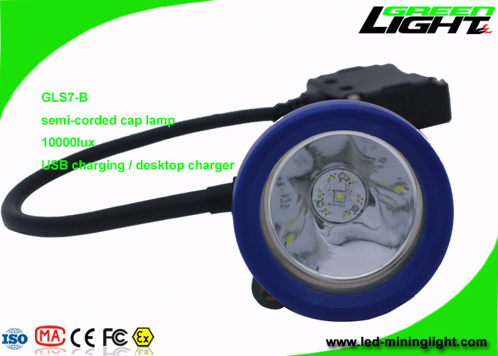 Semi - el casquillo minero atado enciende 10000 Lux Compact Resistant With 1 luz 6 SMD de la tubería