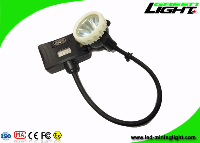 el casquillo de la explotación minera de 5.2Ah LED enciende la luz larga IP68 del brillo 10000lux con la cuerda de la seguridad