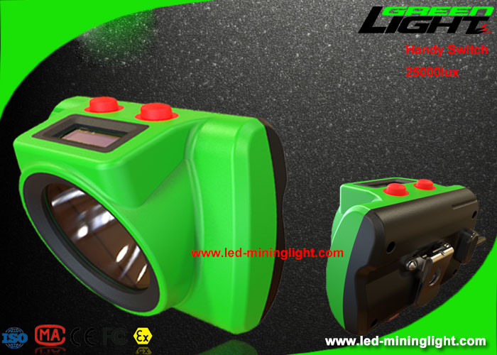 El casco minero sin cuerda de la lámpara de casquillo de los mineros enciende 25000 Lux Waterproof IP68 ignífugo