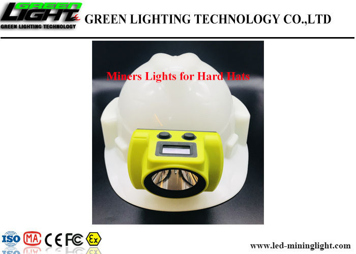 Capacidad de la batería de la lámpara de casquillo de los mineros de los cascos LED IP68 6.8Ah con la pantalla de OLED