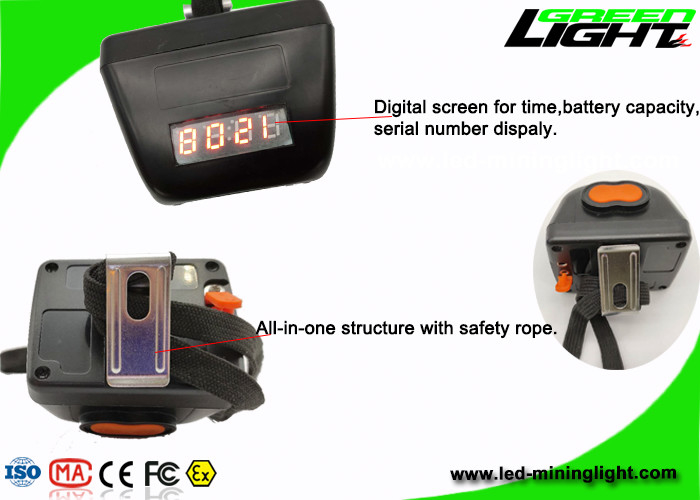 Los mineros de la seguridad de subterráneo capsulan las lámparas sin cuerda, casco de la PC llevaron las luces GL4.5