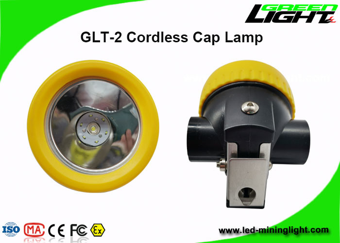 Las lámparas de casquillo sin cuerda de la explotación minera de la cabeza de la seguridad llevaron capacidad de la batería de la luz 2.2ah del casco