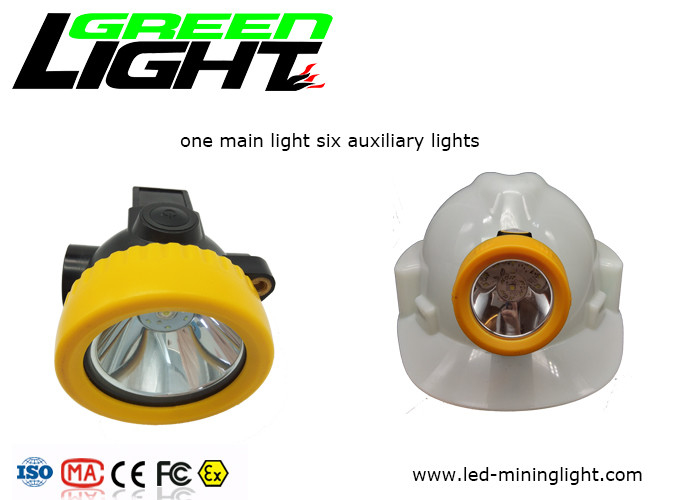 la prenda impermeable de la lámpara de casquillo de los mineros llevados de 0.74W 230mA 4000lux IP67 llevó la lámpara de casquillo minera