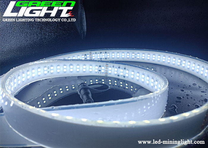 Fila doble de tira de SMD2835 AC110V LED de las luces del silicón blanco de neón del color